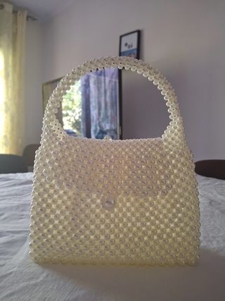 Bolso de cuentas multicolor