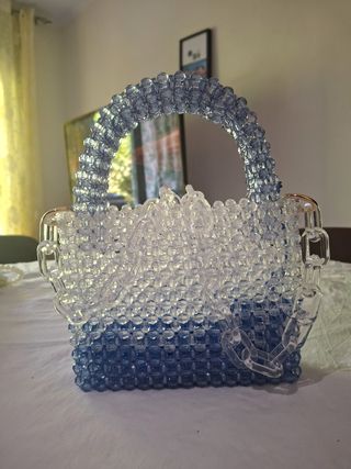 Bolso de cuentas multicolor