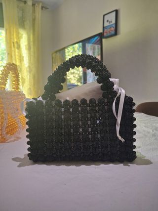 Bolso de cuentas multicolor