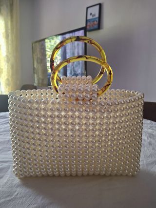 Bolso de cuentas multicolor