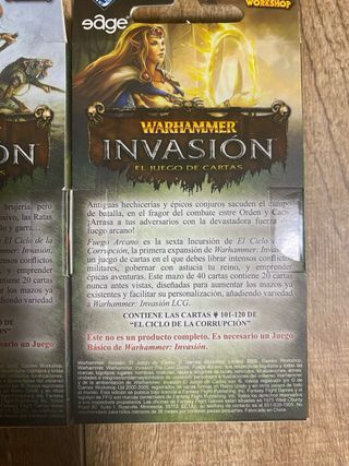 Warhammer Invasion: Juego de Cartas y Expansiones