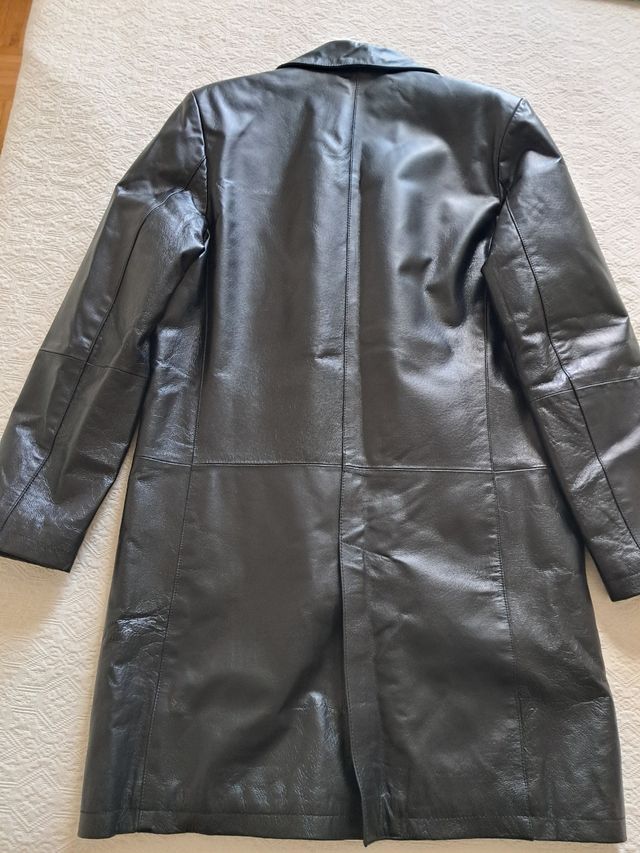 Chaqueta cuero negra hombre autentica piel.