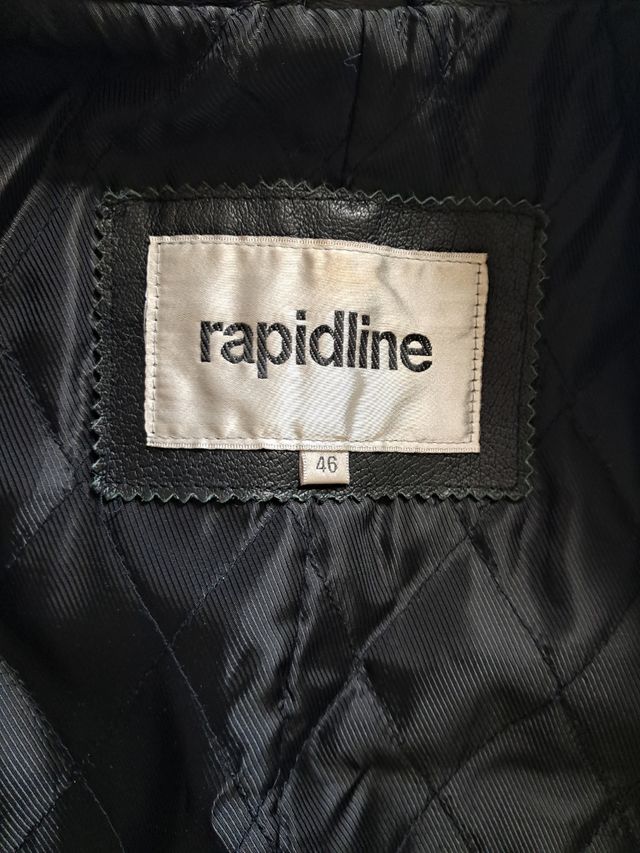 Chaqueta cuero negra hombre autentica piel.