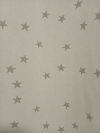 Cortinas estrellas infantiles - blanco/gris
