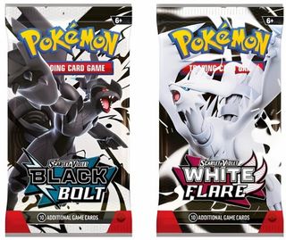 Pokémon Black Bolt & White Flare Packs en español