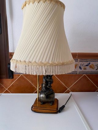 Lámpara bronce estilo vintage