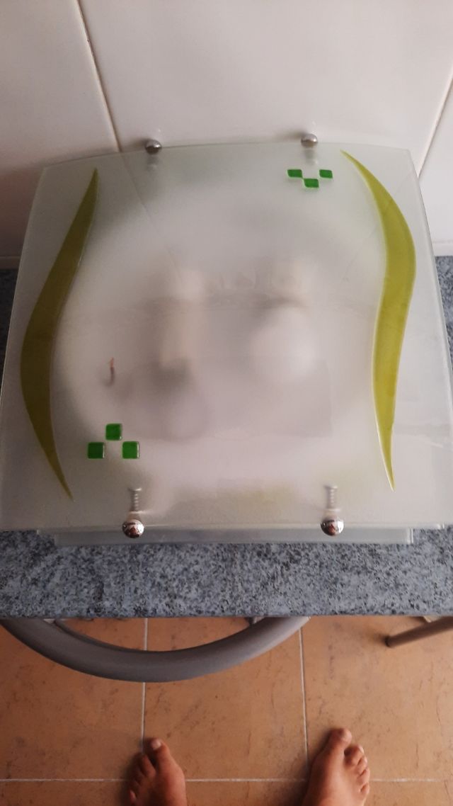 3 Plafones de cristal verde y blanco de 30x30.