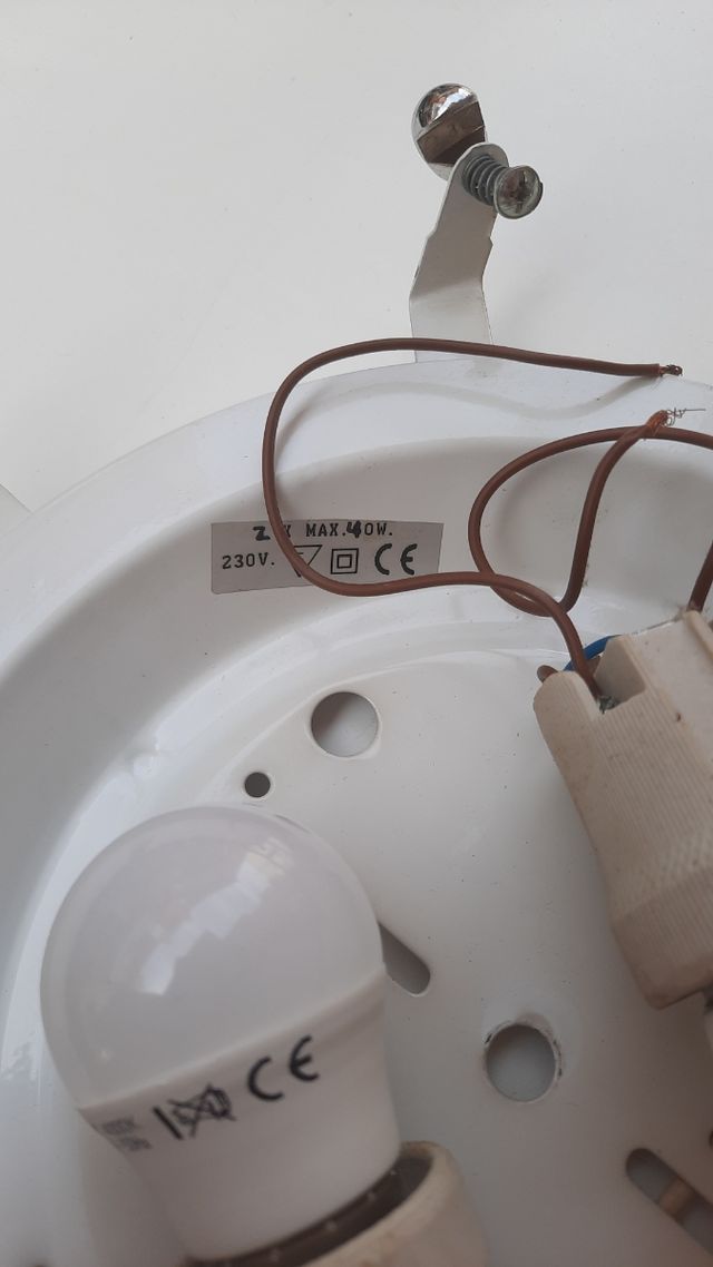 3 Plafones de cristal verde y blanco de 30x30.