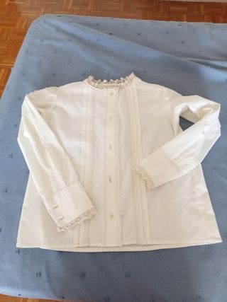 Camisa blanca niña 6-8 años