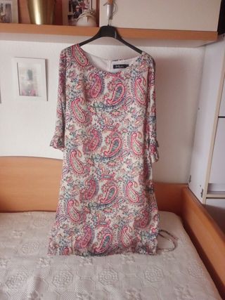 Vestido Melo multicolor estampado paisley