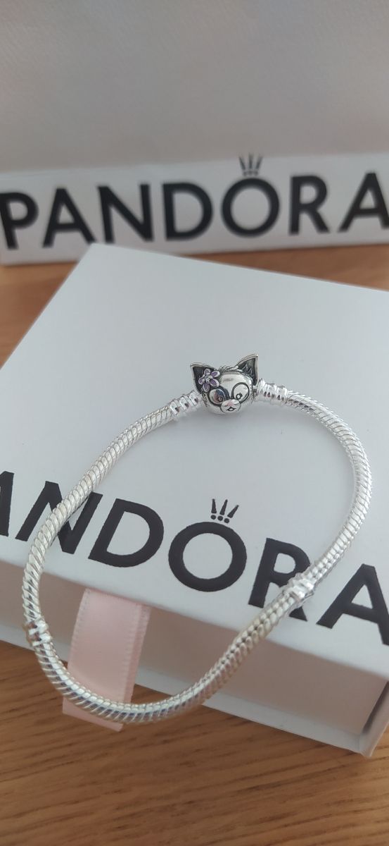 Pulsera Pandora plata - Gato