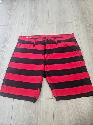 Bermudas G-Star rojas y negras L