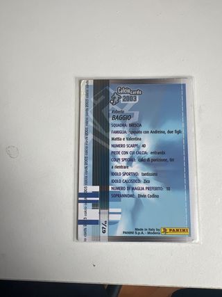Calcio Cards 2003 - Roberto Baggio G7/10