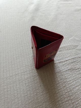 Cartera piel roja - Búho