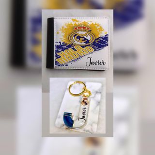 Promo de billetera y llavero fútbol personalidos
