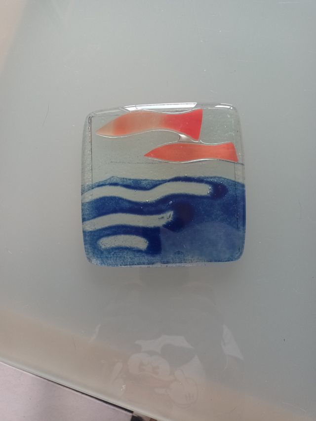 Pisapapeles de vidrio artesanal