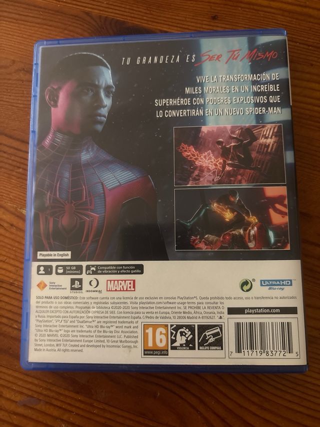 Spider-Man Miles Morales PS5