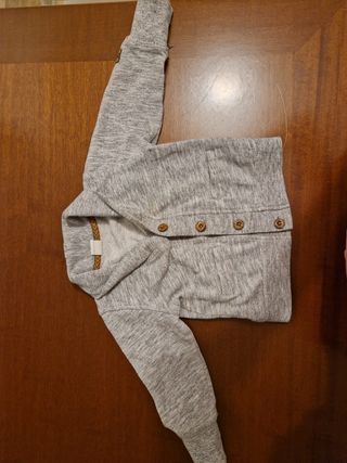 Cardigan bimbo grigio chiaro