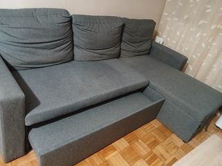 Sofá cama chaiselongue gris