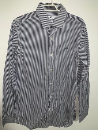 Camisa Rayas Azul oscuro XS