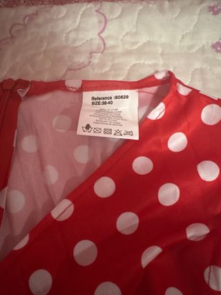 Vestido lunares rojo flamenco
