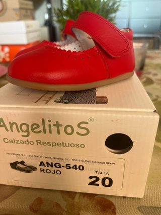 Merceditas rojas Angelitos talla 20