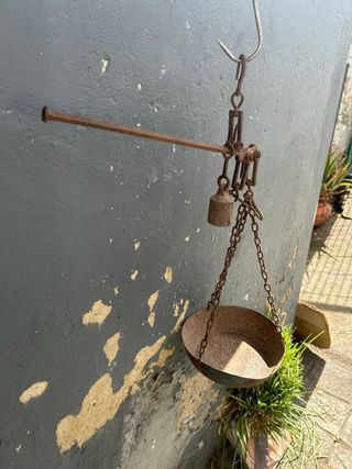Báscula romana antigua