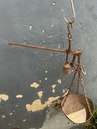 Báscula romana antigua