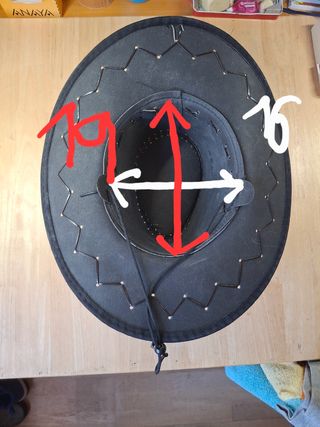 Sombrero vaquero negro