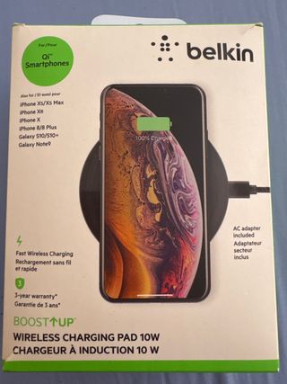 Cargador Belkin 10W Qi inalámbrico iPhone