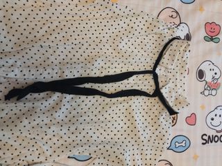 Blusa lunares blanco-negro