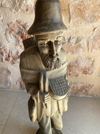 Escultura madera tallada artesano
