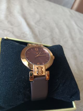 Reloj Tous marrón dorado 100% original 