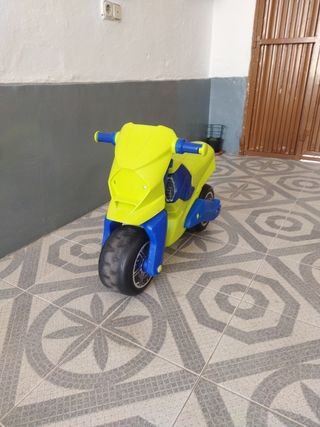 Moto Juguete Bebé - Verde y Azul