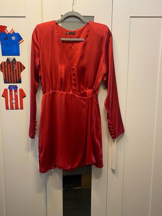 Vestido Zara rojo M/L - Elegante