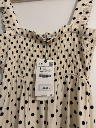 Vestido Zara lunares S - NUEVO