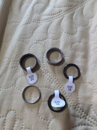 Anillos Acero - Tallas 18 y 20