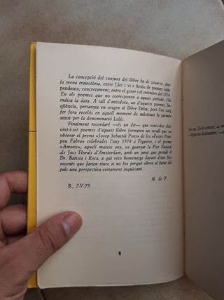 Llibre de poesia 'Quan?' de Miquel de Palol