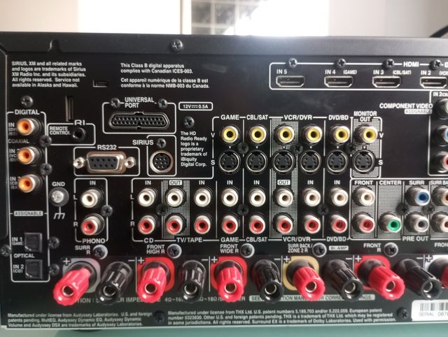 Onkyo TX-SR707US - Amplificador 7.2ch