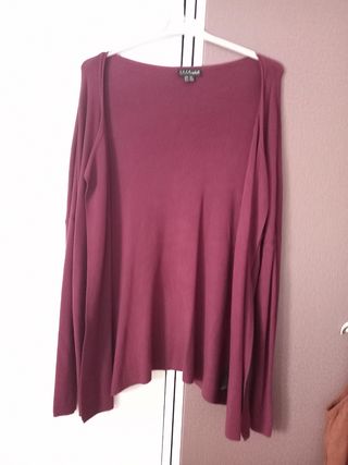 Chaqueta granate larga - Talla XL. 
