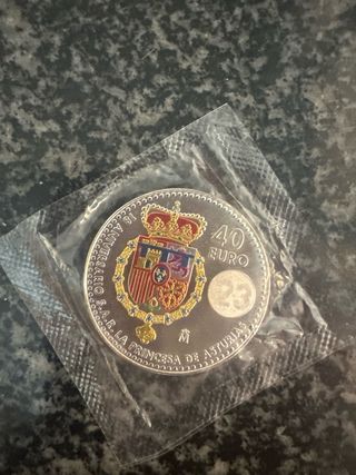 Moneda 40€ Princesa Asturias