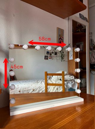 Espejo tocador LED blanco