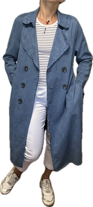 Abrigo azul claro talla L/XL