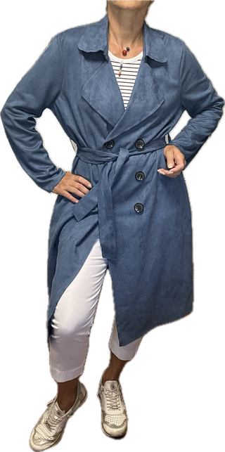 Abrigo azul claro talla L/XL