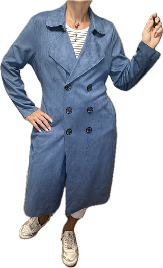 Abrigo azul claro talla L/XL