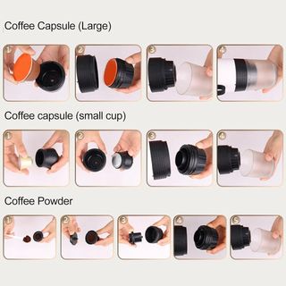 Macchina caffè portatile ricaricabile capsule