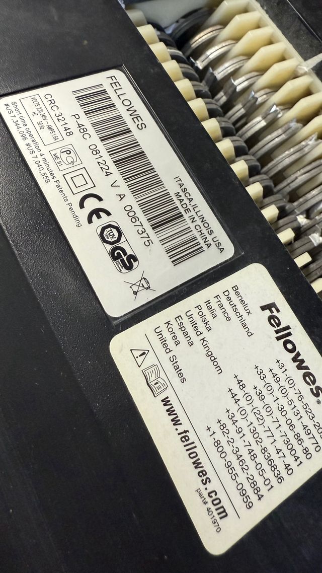Fellowes P48C - Destructora de Papel