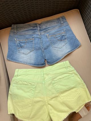 Shorts Jeans: Blu e Verde