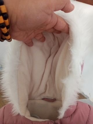 Chaquetón bebé rosa - 3-6 meses