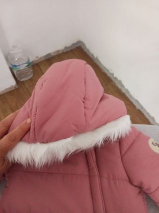 Chaquetón bebé rosa - 3-6 meses
